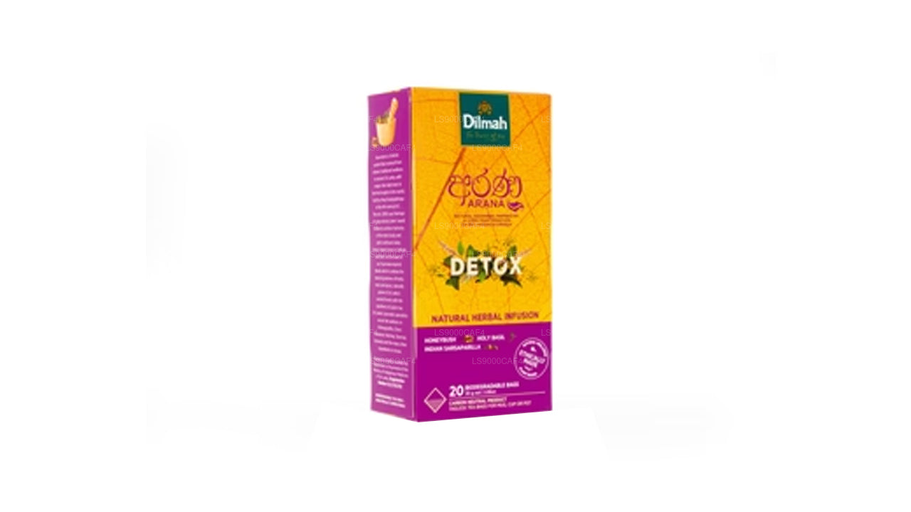 Натуральный травяной настой Dilmah Arana Detox (20 пакетиков чая без бирки)