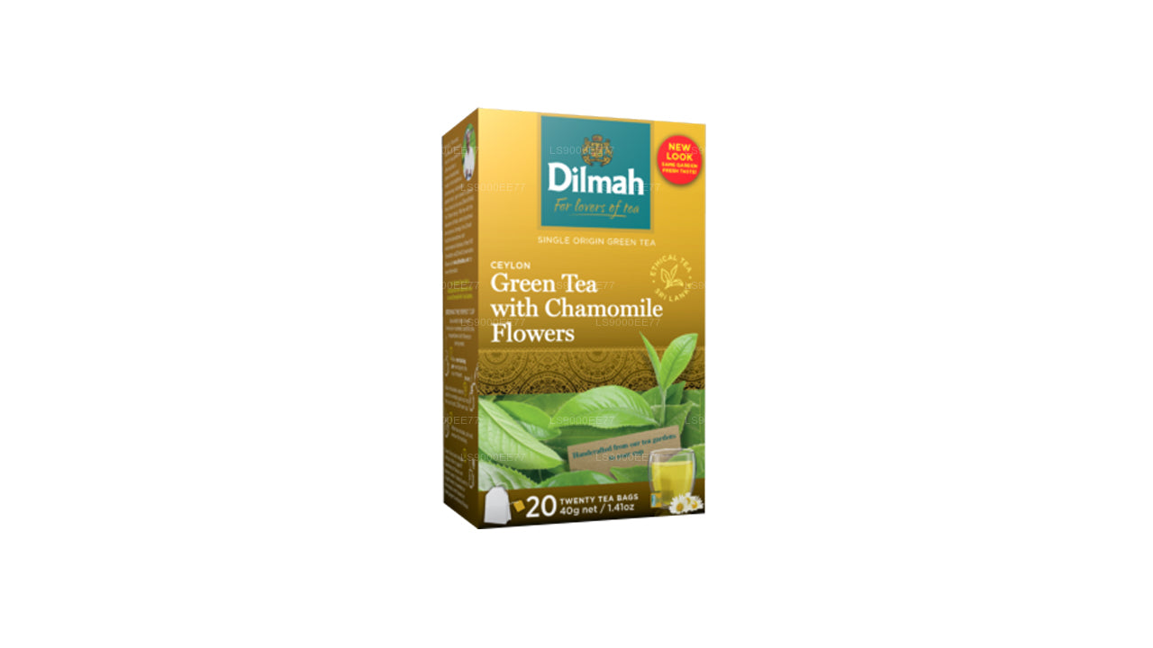 Зеленый чай с цветками ромашки (40 г) 20 пакетиков