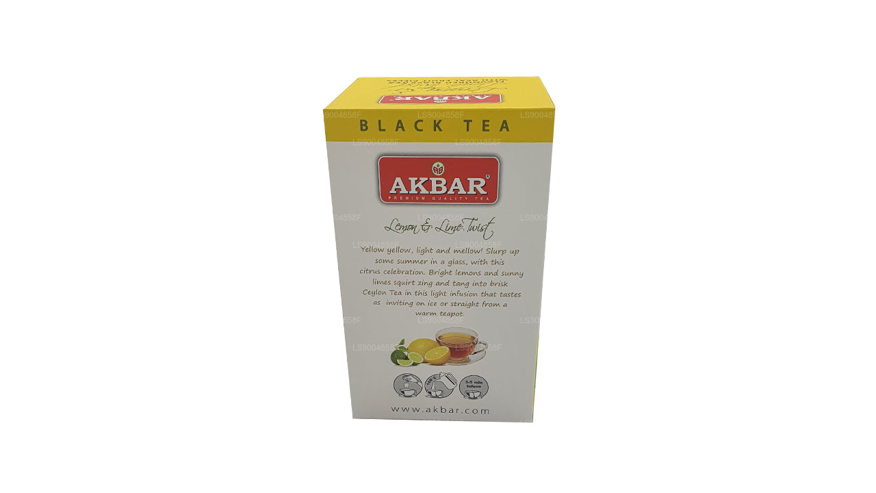 Чай Акбар с лимоном и лаймом Twist (40 г) 20 пакетиков