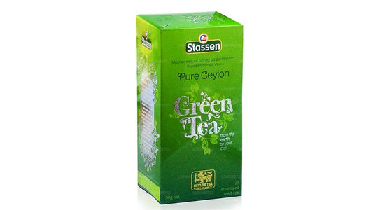 Органический зеленый чай Stassen Pure Ceylon (50 г) 25 чайных пакетиков