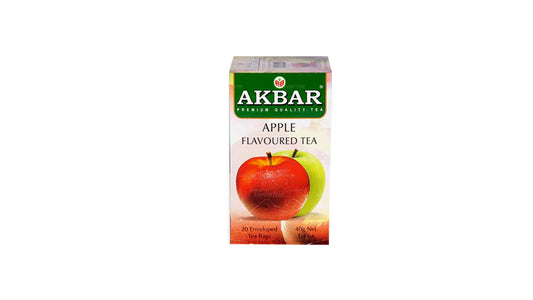 Цейлонский черный чай со вкусом яблока Akbar (40 г) 20 пакетиков
