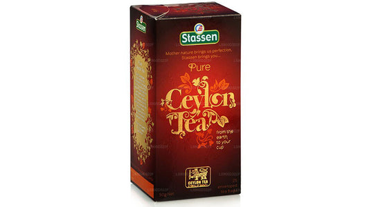 Чистый цейлонский черный чай Stassen (50 г) 25 пакетиков