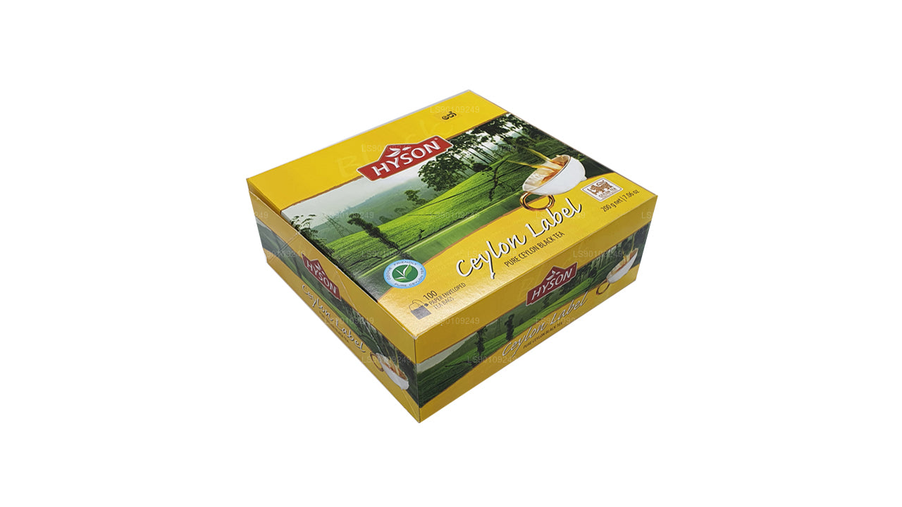 Этикетка Hyson Ceylon BOPF (200 г) 100 пакетиков чая