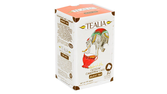 Чай Tealia с цейлонской корицей в пакетиках «Пирамида» (40 г)