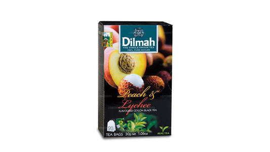 Чай Dilmah со вкусом персика и личи (30 г) 20 чайных пакетиков