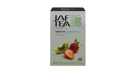 Jaf Tea Pure Green Collection Зеленый чай Клубника и киви (40 г) 20 чайных пакетиков