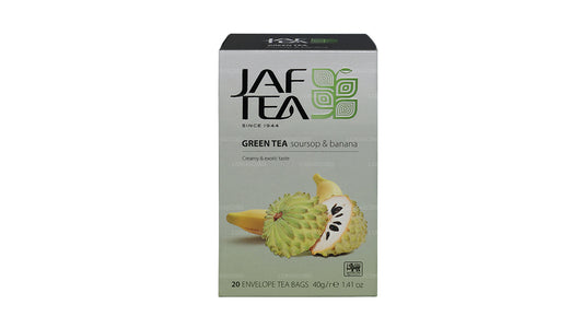 Jaf Tea Pure Green Collection Зеленый чай Саусеп и банан (40 г) 20 чайных пакетиков