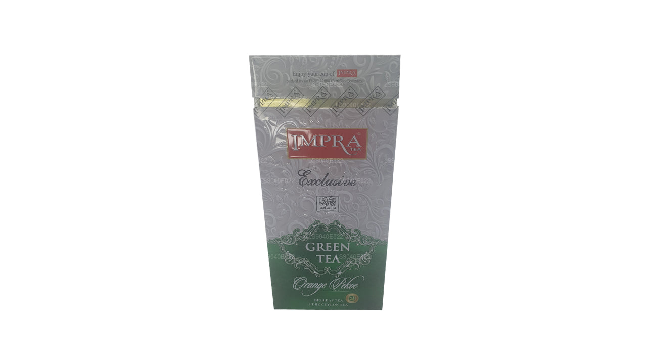 Impra Эксклюзивный крупнолистовой зеленый чай, апельсиновый пеко (200 г) Caddy