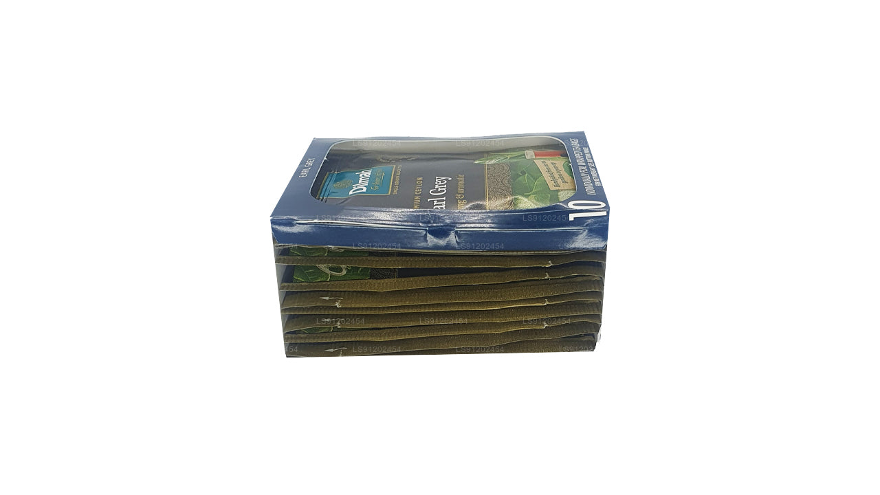 Чай Dilmah Earl Grey (20 г) 10 чайных пакетиков в индивидуальной упаковке в фольге