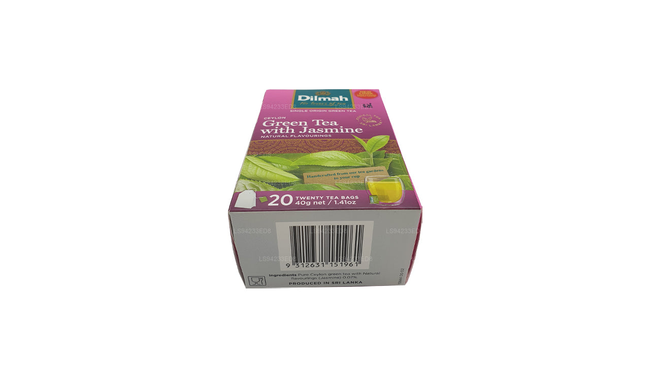 Цейлонский зеленый чай Dilmah с жасмином (40 г) 20 пакетиков