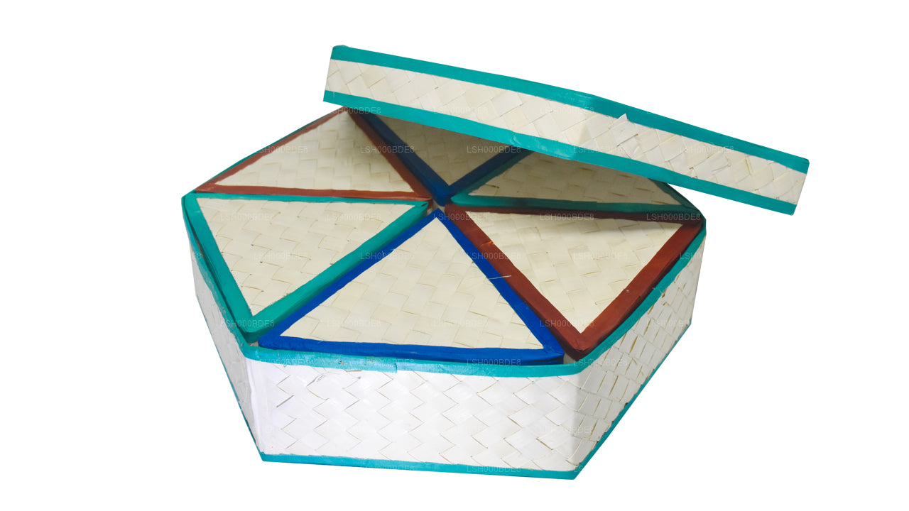 Подарочная коробка с листьями пальмиры Lakpura (дизайн D)