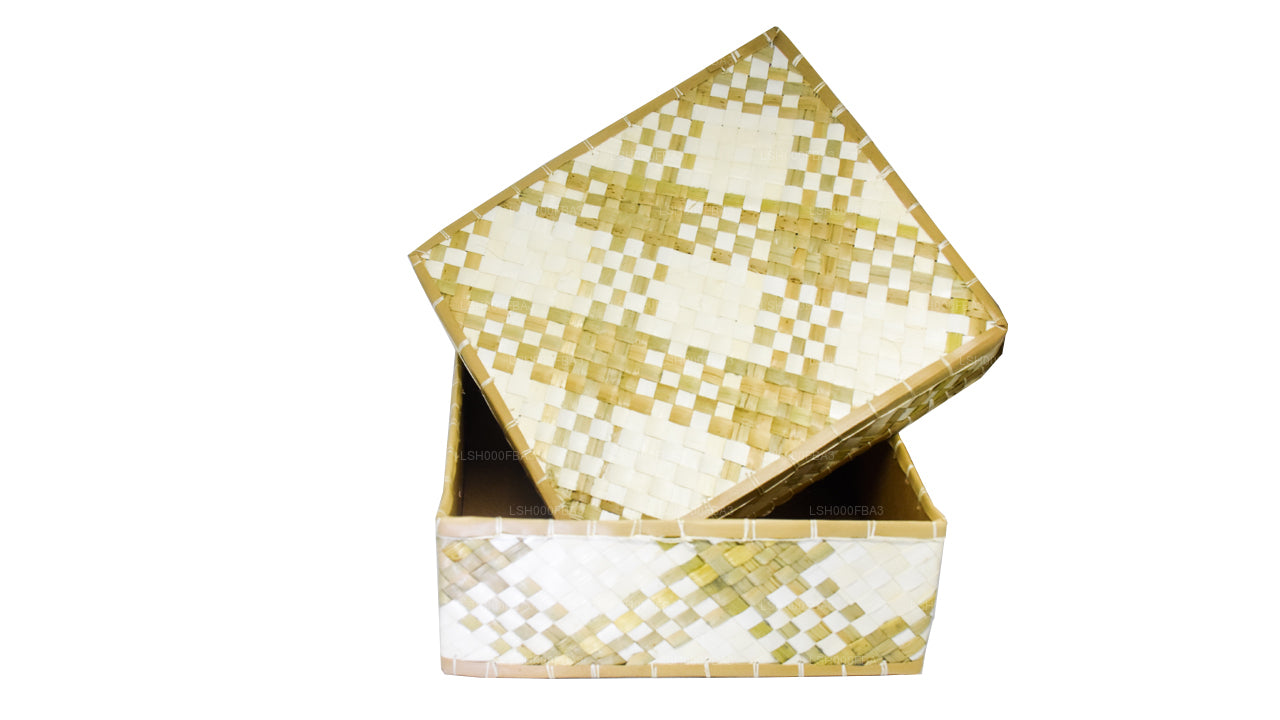 Подарочная коробка с листьями пальмиры Lakpura (дизайн E)