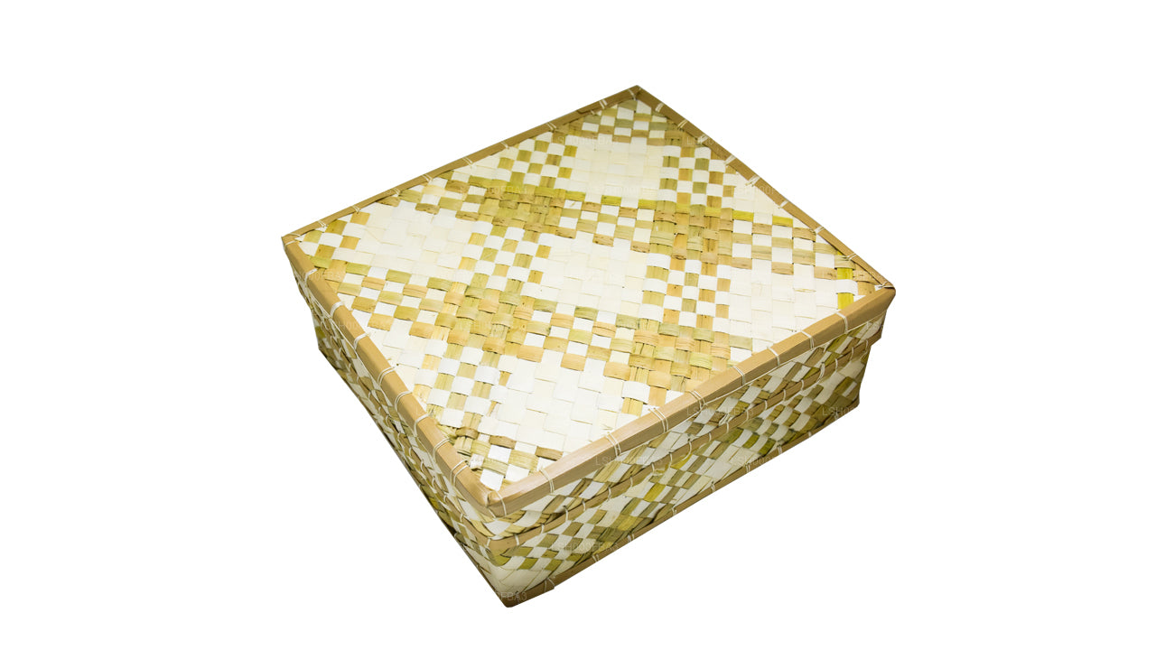 Подарочная коробка с листьями пальмиры Lakpura (дизайн E)